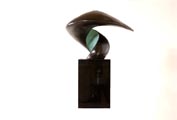 fotodocument Bronzen beeld Red power